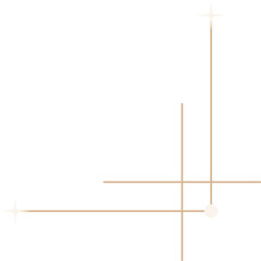 Minimal Star Corner Border Vector Illustration