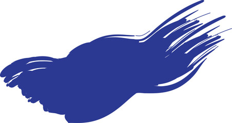 Blue Abstract Brush Element (4)