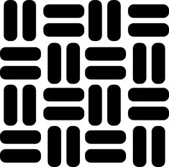 weaving icon illustration simple design element vector logo template 