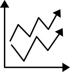 Graph Icon in trendy flat style isolated on grey background. Chart bar symbol for your web site design, logo, app, UI. Vector illustration.eps