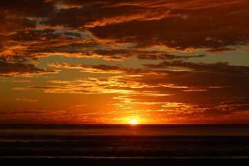 Spectacular sunset sky