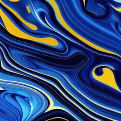 Abstract marbleized effect background. Blue creative colors