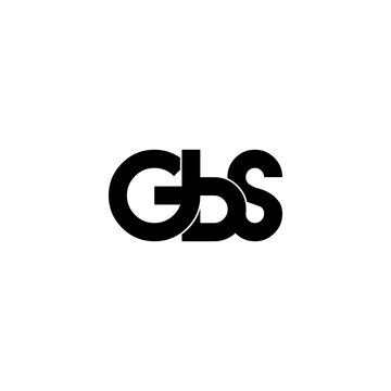 gbs lettering initial monogram logo design