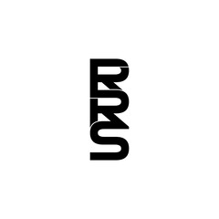 rrs lettering initial monogram logo design