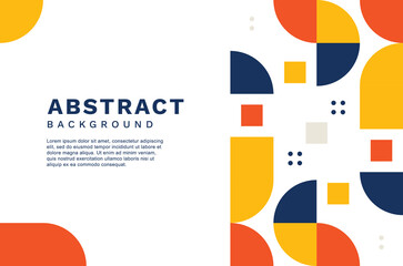 Geometric Background with Flat Style Design