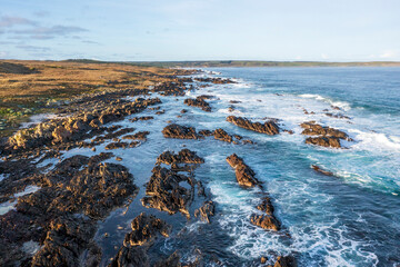 Drone aerial photograph of the Fitzmaurice Bay coastline