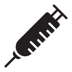 syringe glyph icon