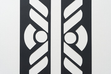 two decorative border banners set side by side