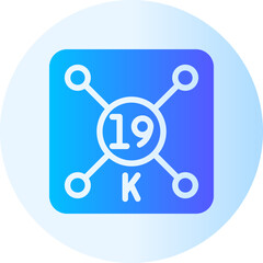 Potassium gradient icon