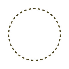 丸い点線ドットフレーム