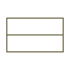 2分割されたシンプルな四角いフレーム