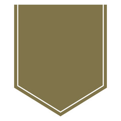 シンプルなリボンのパーツ