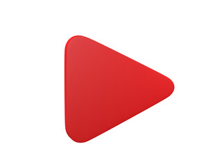 Play video button 3D render