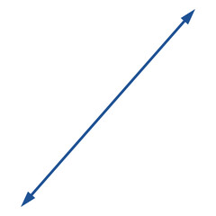 上下に向いた矢印のイラスト（双方向）