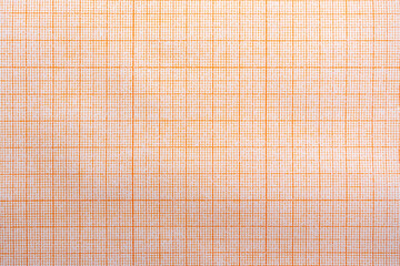 Millimeter engineering paper. Red graph paper background. Graph paper for building and...