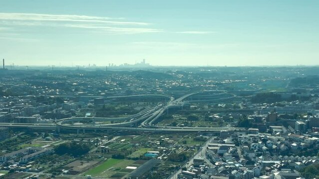 高速道路JCTの空撮