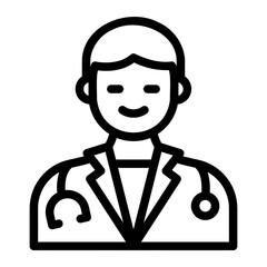 doctor line icon