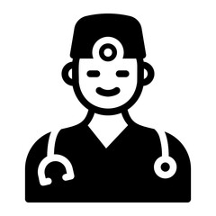 doctor glyph icon