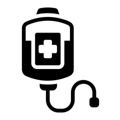 transfusion glyph icon