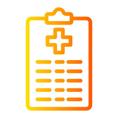 Obraz premium medical report gradient icon