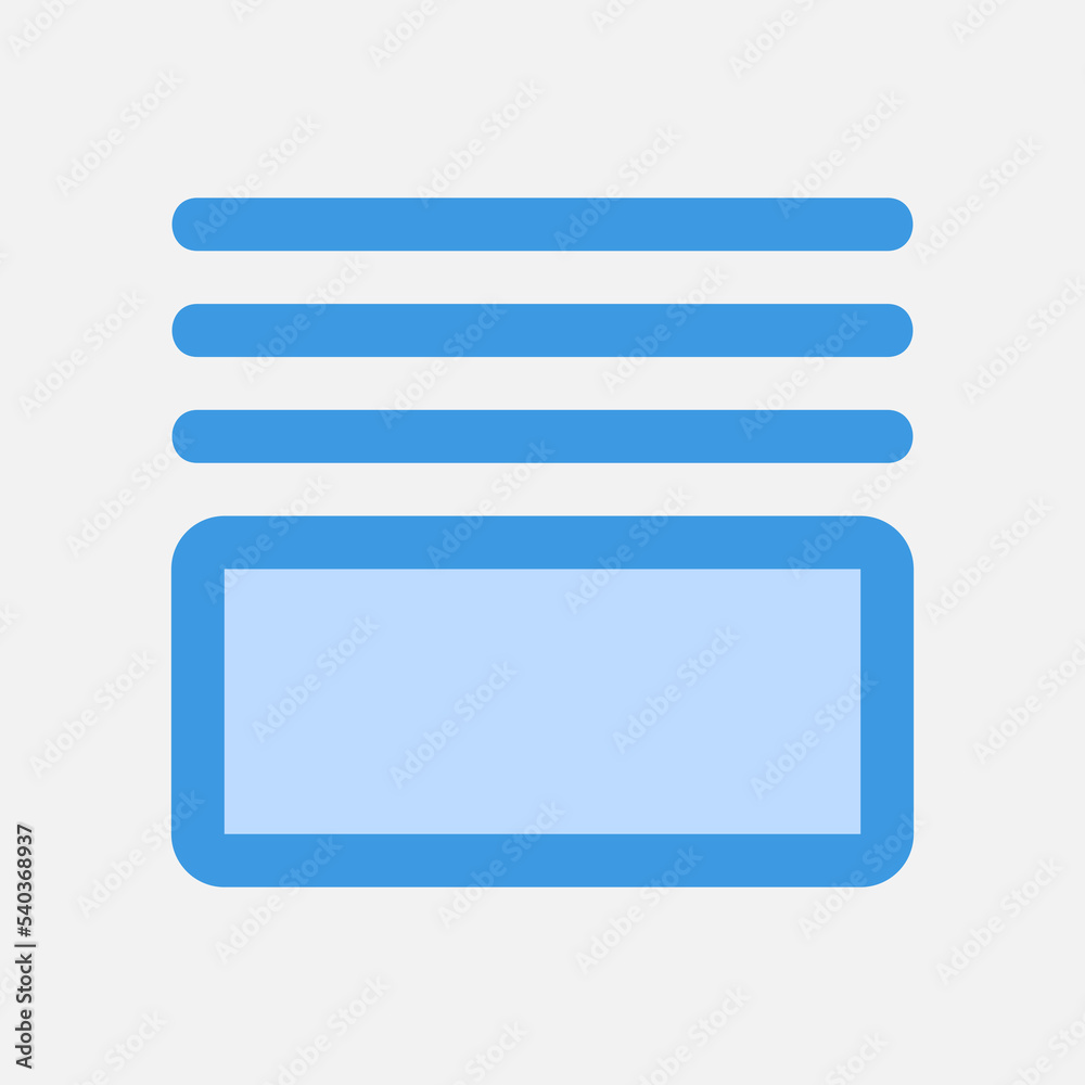 Wall mural layout icon in blue style, use for website mobile app presentation