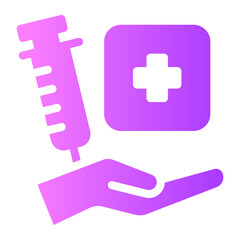 Fototapeta premium treatment gradient icon