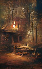 winter in the woods