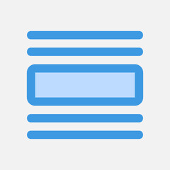 Obraz premium Layout icon in blue style, use for website mobile app presentation