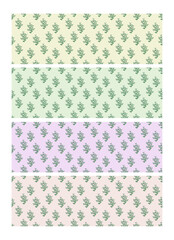 plant pattern design icon vector