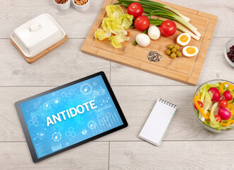 Healthy Tablet Pc compostion, immune system boost concept