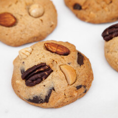 Mix nut chocolate soft cookie