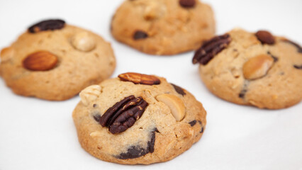 Mix nut chocolate soft cookie