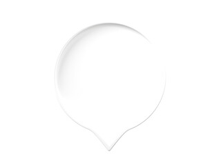 Speech bubble chat 3D render.