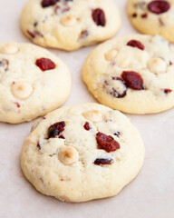 Lemon cranberry white chocolate cookie