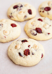 Lemon cranberry white chocolate cookie