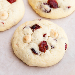 Lemon cranberry white chocolate cookie