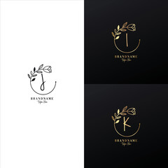 Set of luxury logo design ideas vector