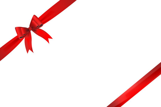 red gift bows Decorative bow, 3d  set

