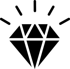 diamond icon, diamond symbol vector on white background..eps