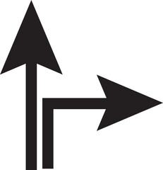 alternative route icon isolated sign symbol vector illustration - high quality black style vector icons.eps