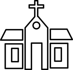 chruch icon vector symbol template on white background..eps