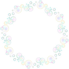 frame with bubbles