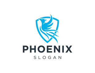 Logo design about Phoenix on a white background. created using the CorelDraw application.