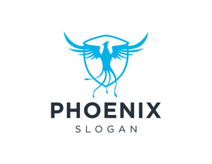 Logo design about Phoenix on a white background. created using the CorelDraw application.