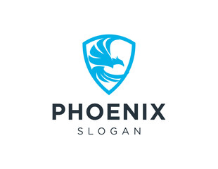 Logo design about Phoenix on a white background. created using the CorelDraw application.