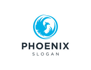 Logo design about Phoenix on a white background. created using the CorelDraw application.