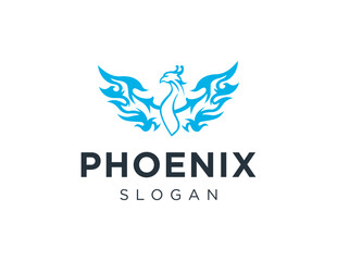 Logo design about Phoenix on a white background. created using the CorelDraw application.