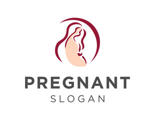 Logo design about Pregnancy on a white background. created using the CorelDraw application.