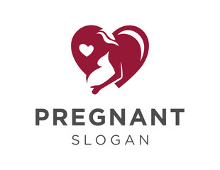 Logo design about Pregnancy on a white background. created using the CorelDraw application.