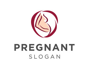 Logo design about Pregnancy on a white background. created using the CorelDraw application.